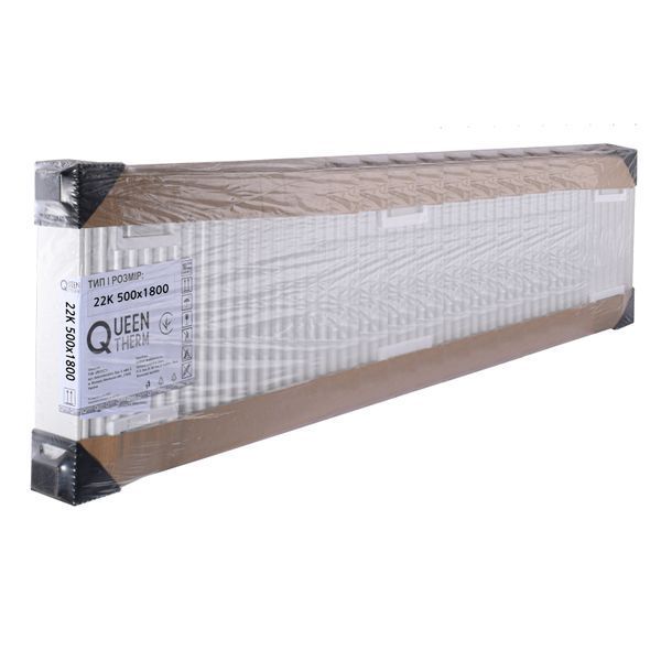 Радіатор сталевий панельний QUEEN THERM 22 бок 500х1800 22106 фото
