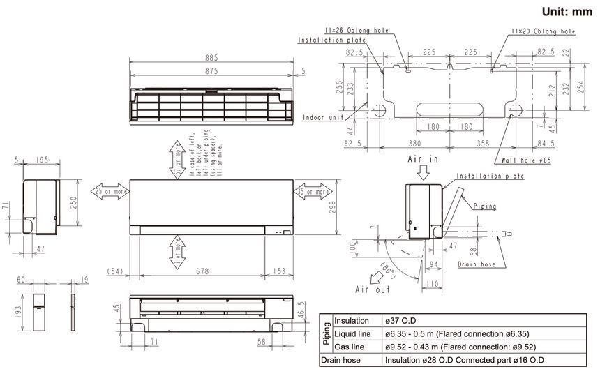 Внутренний блок мульти-сплит системы Mitsubishi Electric MSZ-EF18VGKW 324831 фото