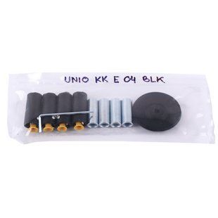 UNIO KK E 04 BLK Комплект креплений полотенцесушителя электрического. Черный 27925 фото